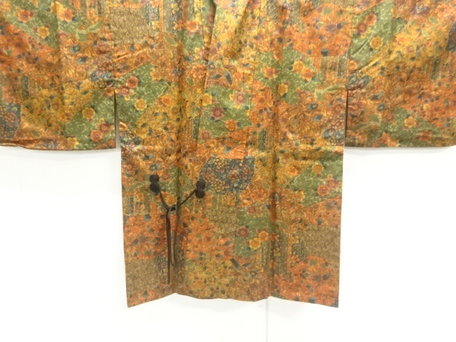 JAPANESE DOCHUGI / TSUMUGI / FLORAL SARASA